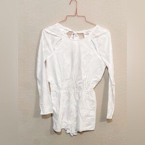 Tavik White Long Sleeve Jumpsuit